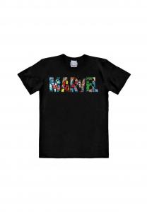 Футболка Easyfit Marvel Comics - Яркий логотип Marvel LOGOSHIRT, черный