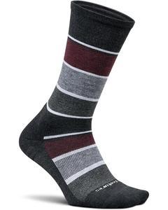 Носки Feetures Max Cushion Crew, цвет Relaxed Stripe Charcoal