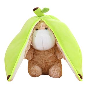 Плюшевая игрушка Banana Donkey, плюшевая кукла высотой 30 см Happy Fish, хаки