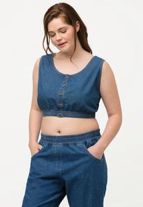 Топ Ulla Popken Top, Blue Denim