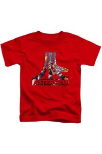 Футболка Atari Asteroids с коротким рукавом для детей Gildan, красный
