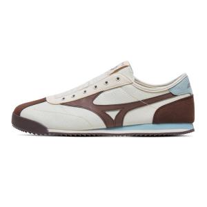 Кроссовки Yongpu X Mizuno LG 60S Lifestyle Shoes Unisex Low-top Off-white/Coffee/Light Blue, цвет Off-white coffee color