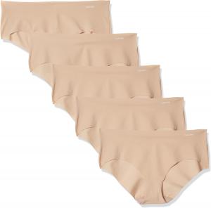Женские бесшовные трусики-хипстеры Calvin Klein Invisibles, упаковка, Light Caramel