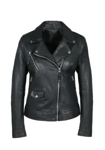 Кожаная куртка Freaky Nation "City Love-FN", черный