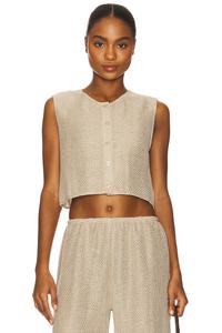 Майка с круглым вырезом Stella Leset, dune