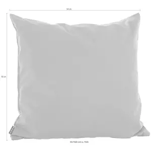 Декоративная подушка Classic Uni чехол с наполнителем, 1 штука, 50/50 см H.O.C.K., Hellblau + unifarben