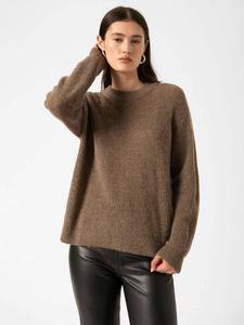 Свитер с круглым вырезом из шерстяной смеси Tuesday Soaked In Luxury, Walnut