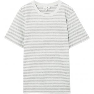 Футболка женская белая/серая Cos