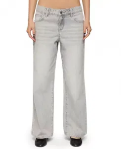 Джинсы Petite Magda с низкой посадкой, цвет «кислотная стирка» Edikted, серый