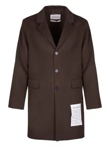 Однобортное пальто Amaranto, коричневый
