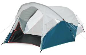 Палатка для кемпинга с ручной установкой, одна спальня и гостиная, туннельная модель Outdoor DECATHLON