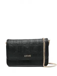 Сумка на плечо с тисненым логотипом LIU JO, черный