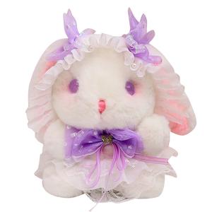 Очаровательная одежда в стиле лолита - коллекция "Маленький кролик" плюшевая кукла высота 20см/25см OU DI PIG, фиолетовый