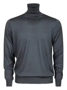 Свитер с воротником-гольф Alpha Industries, серый