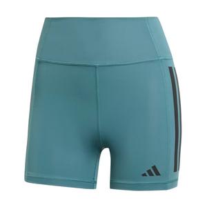 Оптимизированные леггинсы 1/4 длины с тремя полосками Adidas, Preloved Cyan