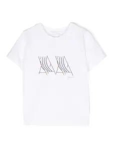 Футболка с графичным принтом Patachou, белый