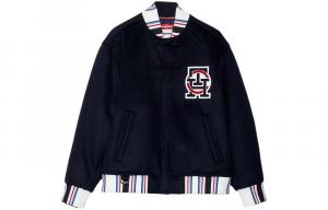 CLOT Co-branded Model Стеганая куртка унисекс темно-синего цвета 0GY Tommy Hilfiger, темно-синий