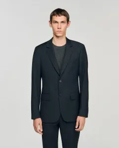 Мужской шерстяной костюмный пиджак Sandro, серый