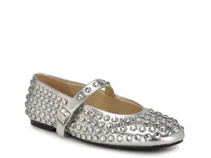 Балетки Emmil Flat Nine West, серебряный/металлик