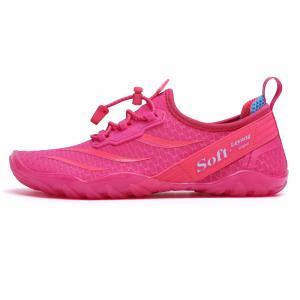 Leyang Низкие кроссовки женские, розово-красные