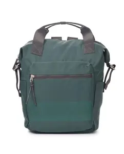 Большой широкий многопозиционный женский рюкзак зеленого цвета Kcb, темно-зеленый