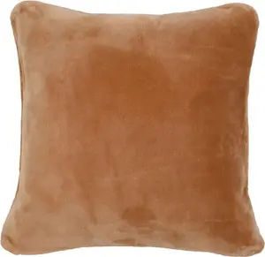 Декоративная подушка Gözze "Premium Cashmere-Feeling Cushion", в тон одеялу Premium Cashmere-Feeling, чехол на подушку с наполнителем 50х50 см, песочный