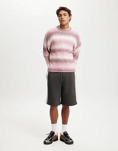 Короткие флисовые шорты Cotton On Super baggy серого цвета