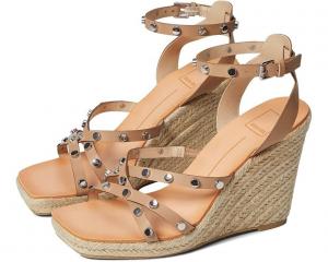 Дольче Вита Марика Сандалии женские 10 бежевые с регулируемой щиколоткой на танкетке Dolce Vita