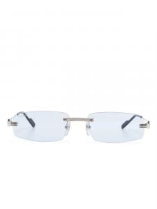 Солнцезащитные очки Cartier Eyewear без оправы, серебристый