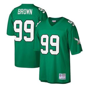 Джерси philadelphia eagles big & tall 1990 retired player replica, цвет kelly green Mitchell & Ness