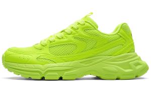 Kappa Кроссовки Hydrogen Track Back to Back, противоскользящие, износостойкие, низкие, массивные, унисекс, неоново-ярко-желтые