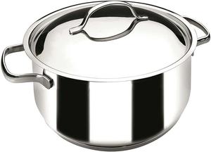Кастрюля Lacor из нержавеющей стали, 24 СМ С КРЫШКОЙ Кастрюля с крышкой, нержавеющая сталь, диаметр 24 см, подходит для индукционных плит