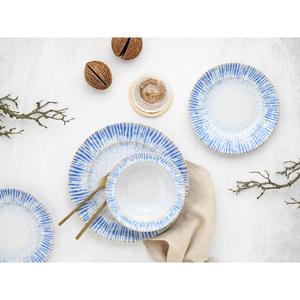 Набор тарелок Rondo Summertime синий, комплект из 12 предметов морской, с реактивной глазурью Creatable, синий