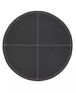 Набор роскошных подставок для столовых приборов из искусственной кожи размером 4,15 x 15 дюймов Saro Lifestyle, черный