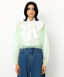 Прозрачный трикотажный топ