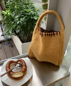 Сумка aimoha -select-/Вязаная сумка с ретро-узором Aimoha - Select -, цвет Yellow