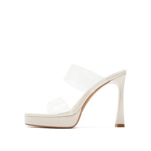 Женские тапочки-слайды с резиновой подошвой, устойчивые к истиранию Zubumei, Ecru