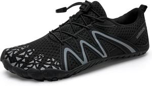 Мужские водные тапочки, босоножки с быстрой сушкой, акваноски для активного отдыха, спорта, каякинга, лодочных прогулок, походов, серфинга и прогулок Watelves, черный