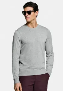 Хлопковый джемпер с круглым вырезом Mr Marvis, Oysters