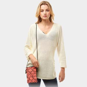 Сумка через плечо с принтом змеиной кожи FASHNZFAB, розовый