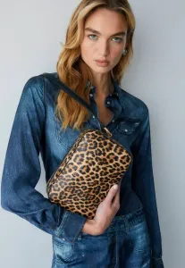 Средняя сумка через плечо с животным принтом Liu Jo, Mottled Brown