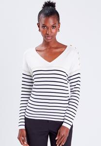 Вязаный свитер MIT KNÖPFEN Cache Cache, цвет ecru