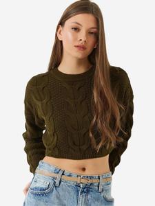 Bianco Lucci Свитер в оливковом цвете