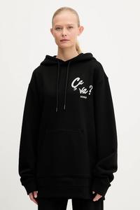 Хлопковая толстовка Hugo, черный