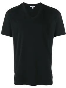 Футболка с V-образным вырезом James Perse, черный