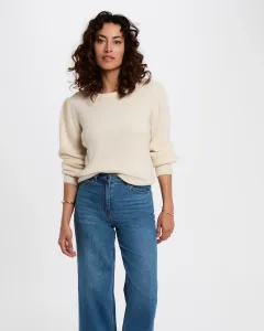 Женский короткий облегающий джемпер Morgan, бежевый