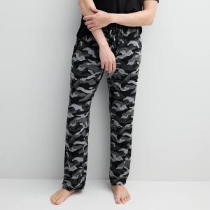 Мужские супермягкие пижамные штаны Sonoma Goods For Life с завязками, цвет Camo Black