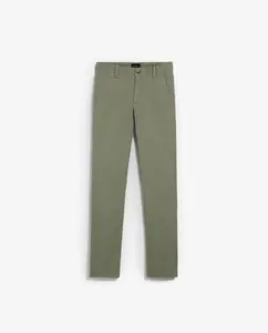 Мужские брюки чинос прямого кроя с боковыми и задними карманами Scalpers, оливковый зеленый