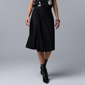 Юбка с крученым декором Simply Vera Vera Wang, Black