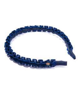 Iris47/атласная повязка на голову с оборками/повязка на голову hb128, цвет Nvy